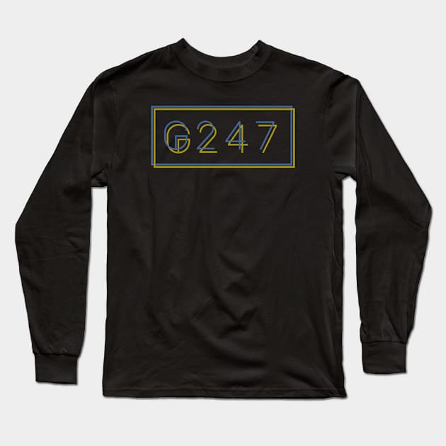 G247 logo glitched v4 Long Sleeve T-Shirt by kadaga